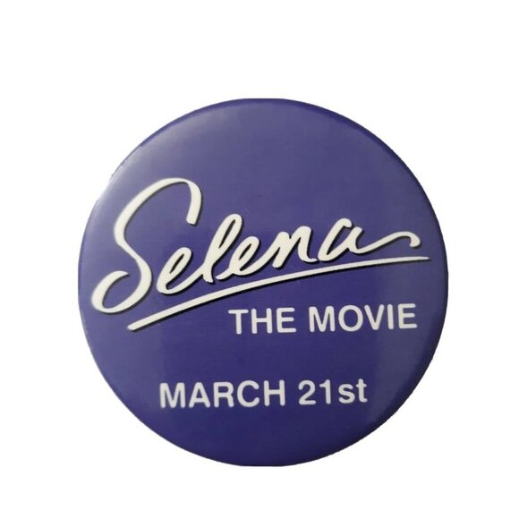 Selena Quintanilla Vintage Promotional Movie Merchandise Pinback Button Rare